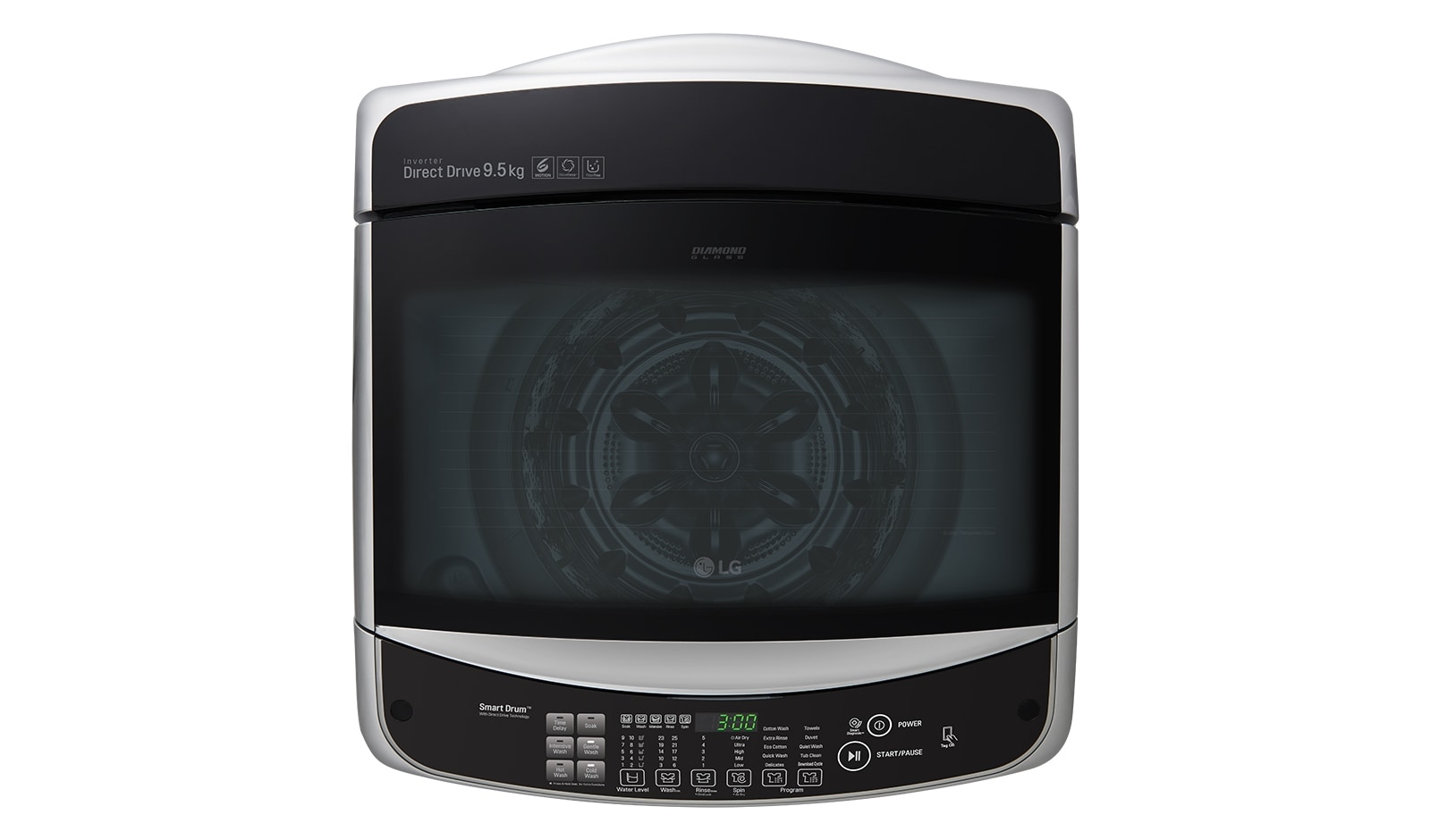 LG Lavadora LG 6Motion DD, Carga Superior, 31lbs/14kg COLOR TIPO ACERO INOX, WFS1439EPD.ASSECOL