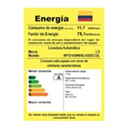 LG Lavadora LG 6Motion DD, Carga Superior, 31lbs/14kg,  COLOR TIPO ACERO INOX, WFS1439NHD.ASSECOL
