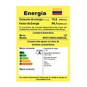 LG Lavadora LG 6Motion DD, Carga Superior, 37lbs/17kg,  COLOR TIPO ACERO INOX, WFS1739NHD.ASSECOL