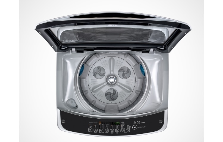 LG Lavadora LG Turbo Drum®, Auto Pre-lavado, Carga Superior, 37lbs/17kg, color Plateado, WFS1759ET.AFSECOL