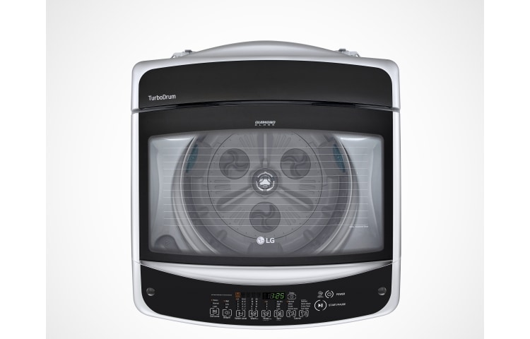 LG Lavadora LG Turbo Drum®, Auto Pre-lavado, Carga Superior, 37lbs/17kg, color Plateado, WFS1759ET.AFSECOL