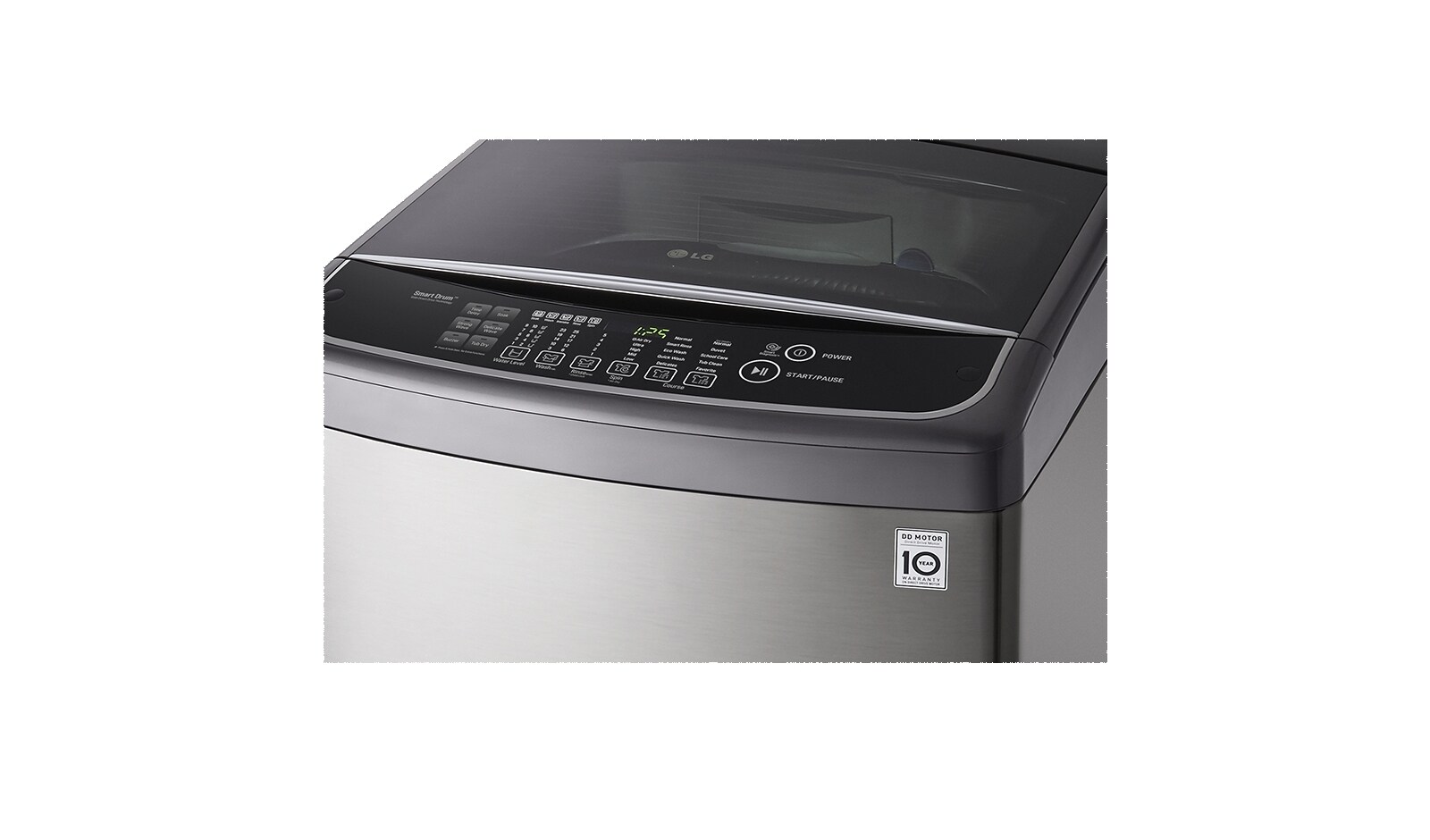 LG Lavadora LG 6Motion DD, Carga Superior, 46lbs/21kg COLOR TIPO ACERO INOX, WFS2139EKD.ASSECOL