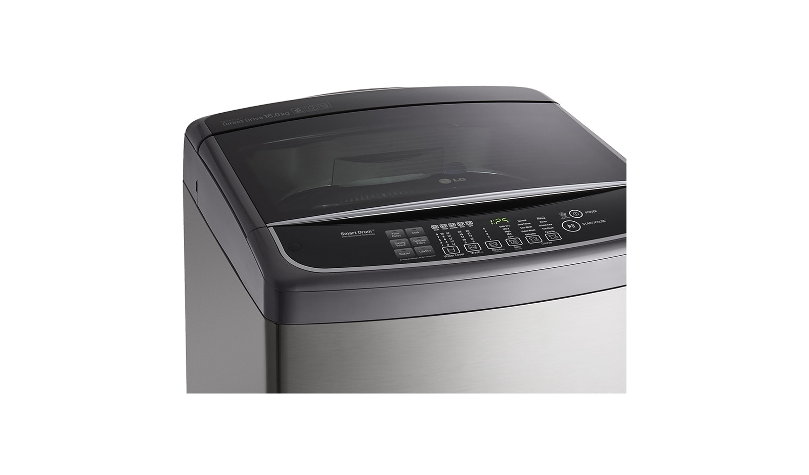 LG Lavadora LG 6Motion DD, Carga Superior, 46lbs/21kg COLOR TIPO ACERO INOX, WFS2139EKD.ASSECOL
