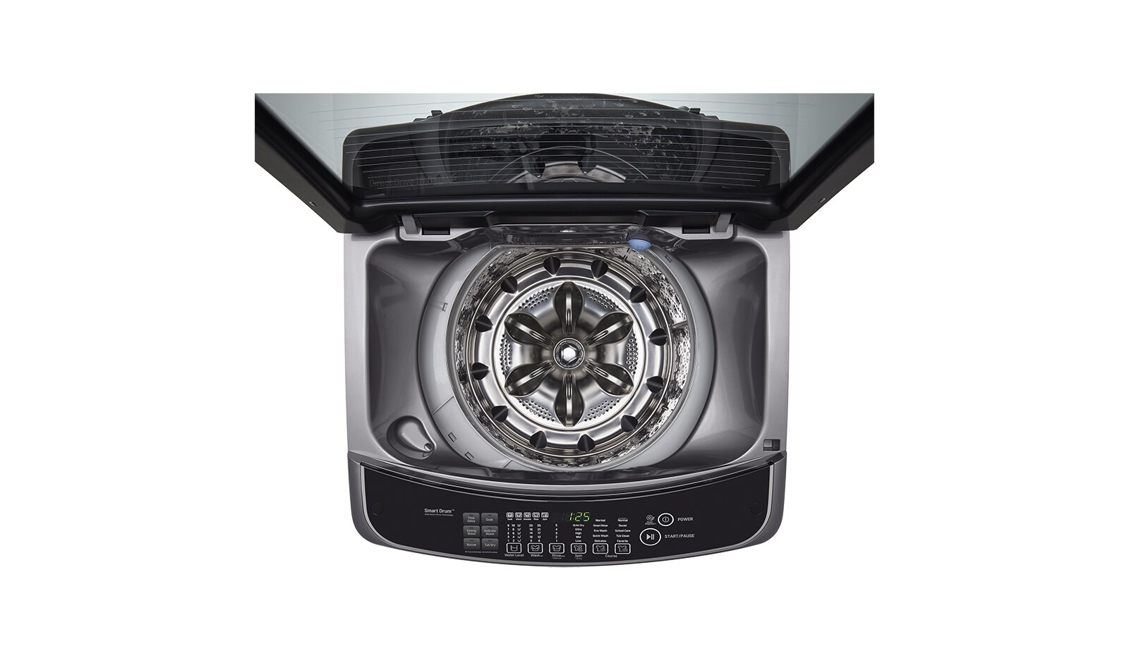 LG Lavadora LG 6Motion DD, Carga Superior, 46lbs/21kg COLOR TIPO ACERO INOX, WFS2139EKD.ASSECOL