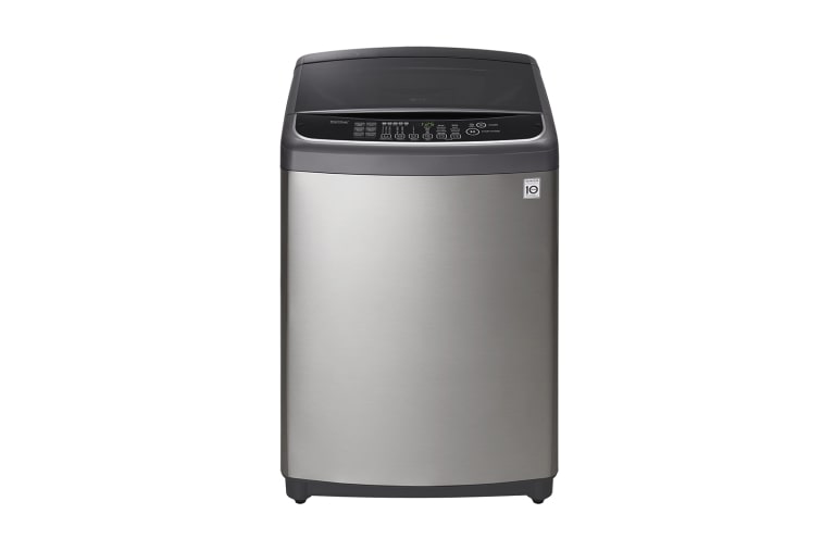 Vista frontal de Lavadora LG 6Motion DD, Carga Superior, 46lbs/21kg COLOR TIPO ACERO INOX WFS2139EKD.ASSECOL
