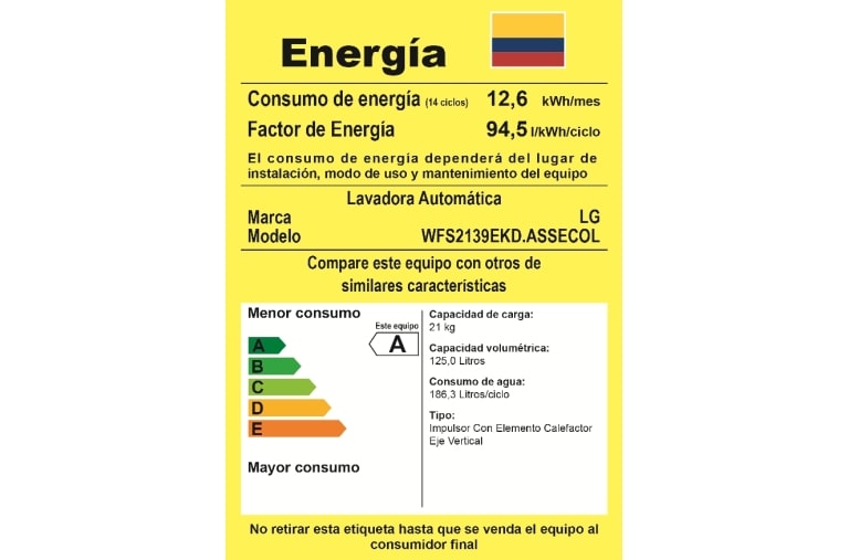 LG Lavadora LG 6Motion DD, Carga Superior, 46lbs/21kg COLOR TIPO ACERO INOX, WFS2139EKD.ASSECOL
