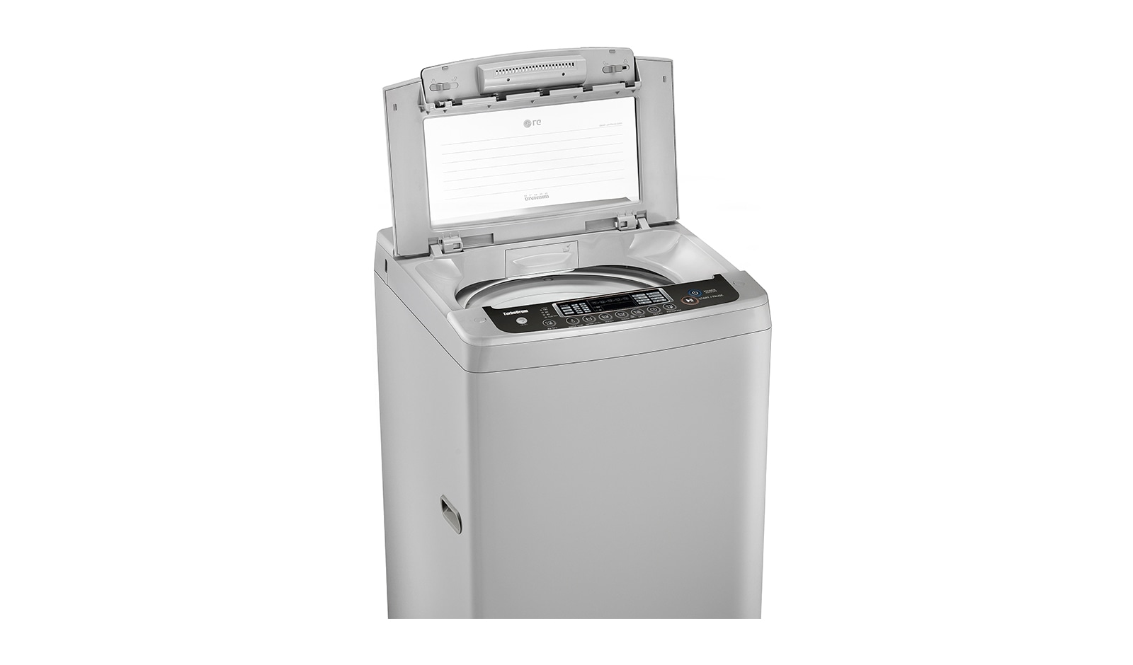 LG Lavadora LG Turbo Drum, Carga Superior, 33lbs/15kg, color Gris, WFSL1562EK.ASFECOL