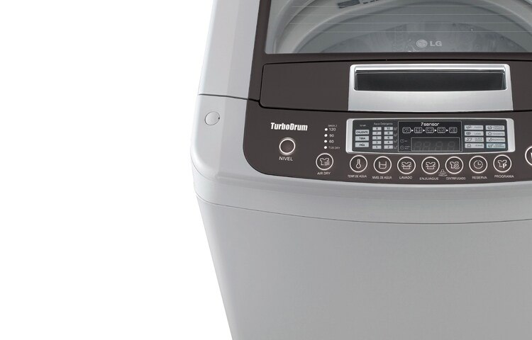LG Lavadora LG Turbo Drum®, Carga Superior, 37lbs/17kg, color Gris, WFSL1762EK.ASFECOL