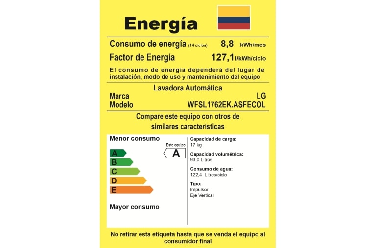 LG Lavadora LG Turbo Drum®, Carga Superior, 37lbs/17kg, color Gris, WFSL1762EK.ASFECOL