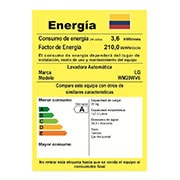 LG Lavadora Carga Frontal, 44lbs/20kg, 6MotionDD, TurboWash™, color Blanco, WM20WV6