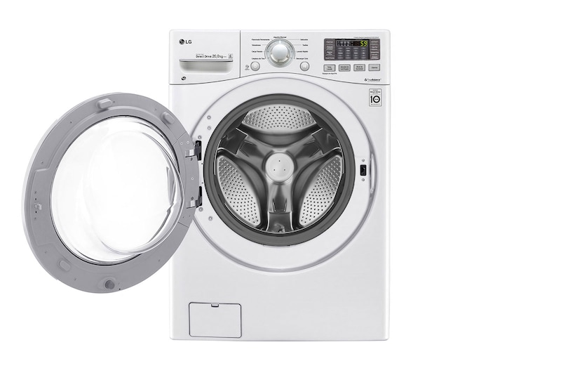 LG Lavadora Carga Frontal, 44lbs/20kg, 6MotionDD, TurboWash™, color Blanco, WM20WV6