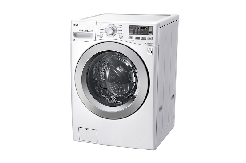 LG Lavadora Carga Frontal, 44lbs/20kg, 6MotionDD, TurboWash™, color Blanco, WM20WV6