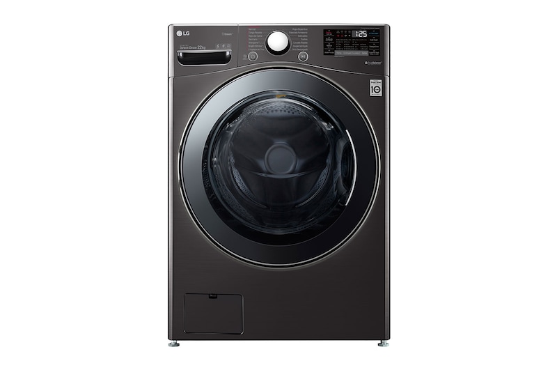 LG Lavadora Carga Frontal 22kg/48lbs  Victor 2Black Steel, WM22BV2S6B