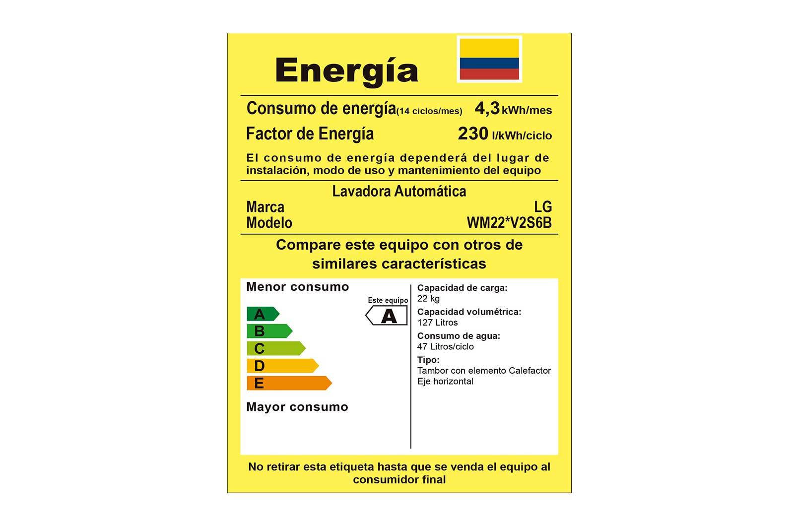 LG Lavadora Carga Frontal 22kg/48lbs  Victor 2 / VCM Tipo Acero Inox, WM22VV2S6B