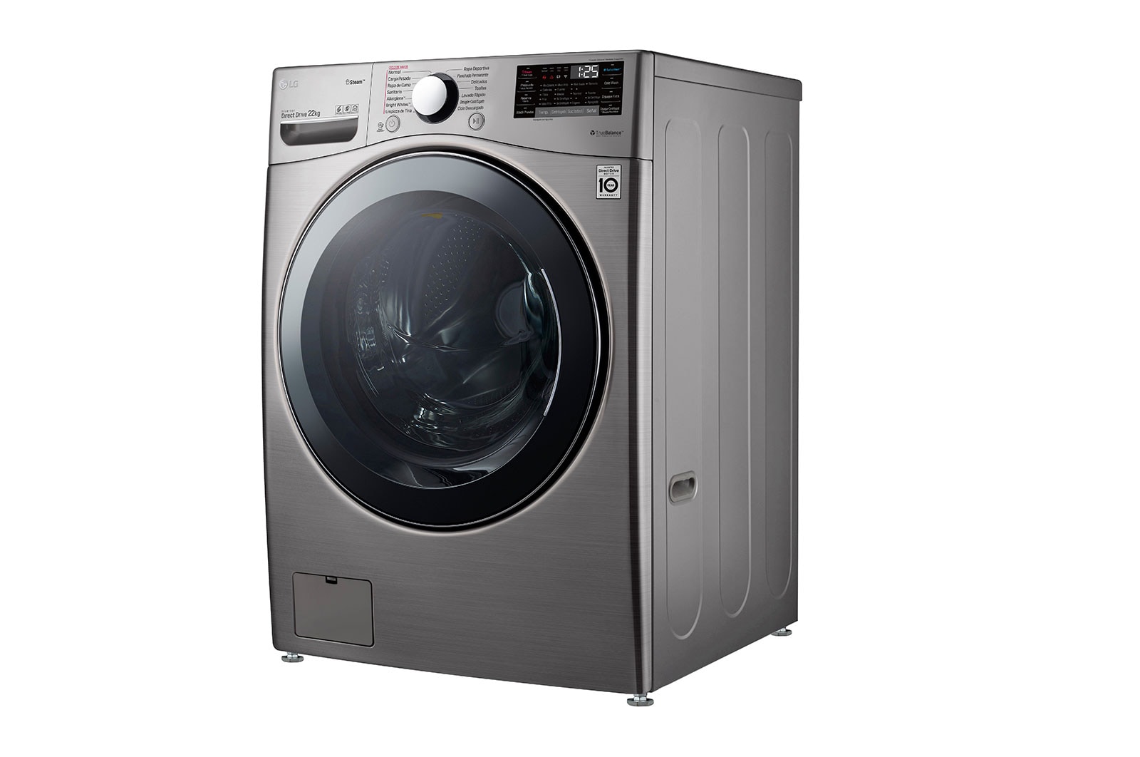 LG Lavadora Carga Frontal 22kg/48lbs  Victor 2 / VCM Tipo Acero Inox, WM22VV2S6B