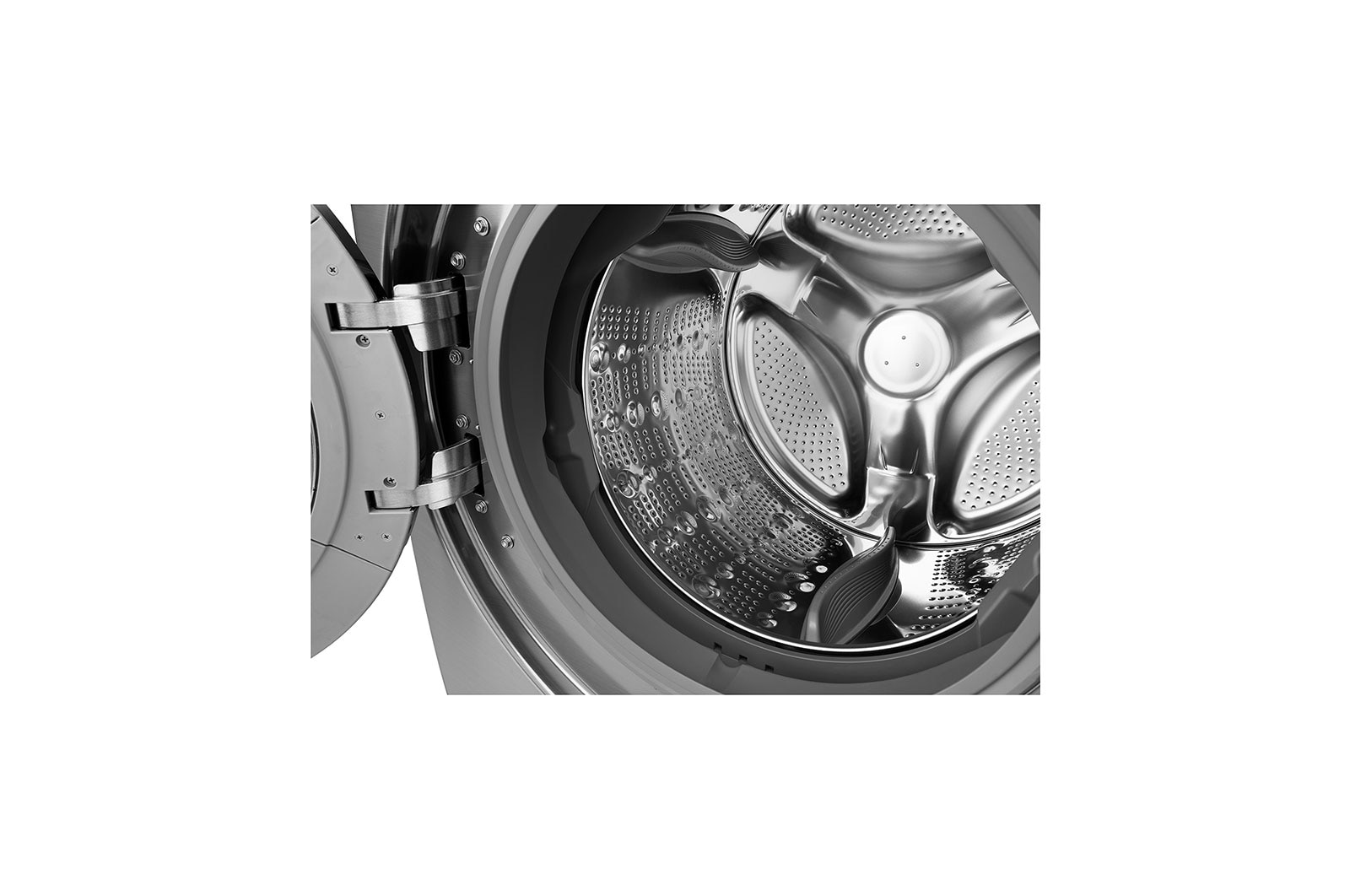 LG Lavadora Carga Frontal, 49lbs/22kg, 6Motion™ DD, TurboWash™, color Tipo Acero Inoxidable, WM22VVS6