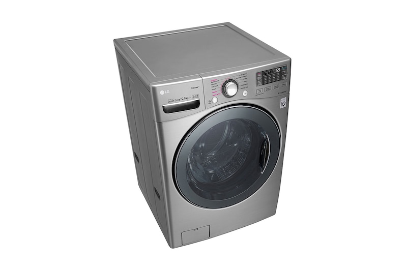 LG Lavadora Carga Frontal, 49lbs/22kg, 6Motion™ DD, TurboWash™, color Tipo Acero Inoxidable, WM22VVS6