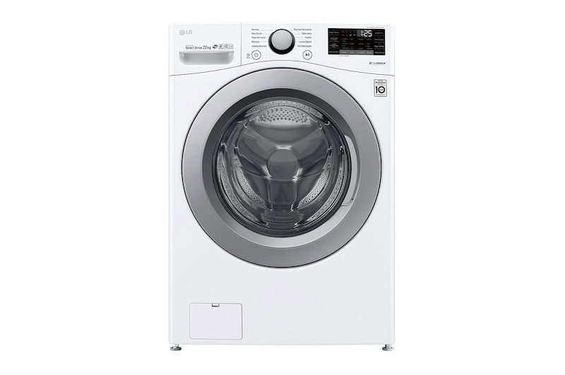 LG Lavadora Carga Frontal, 48lbs/22kg, 6MotionDD, Color Blanco, WM22WV26S