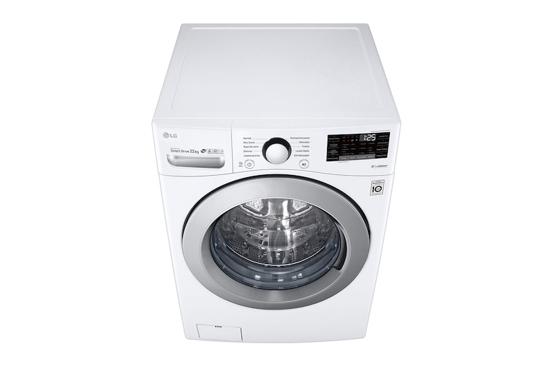 LG Lavadora Carga Frontal, 48lbs/22kg, 6MotionDD, Color Blanco, WM22WV26S