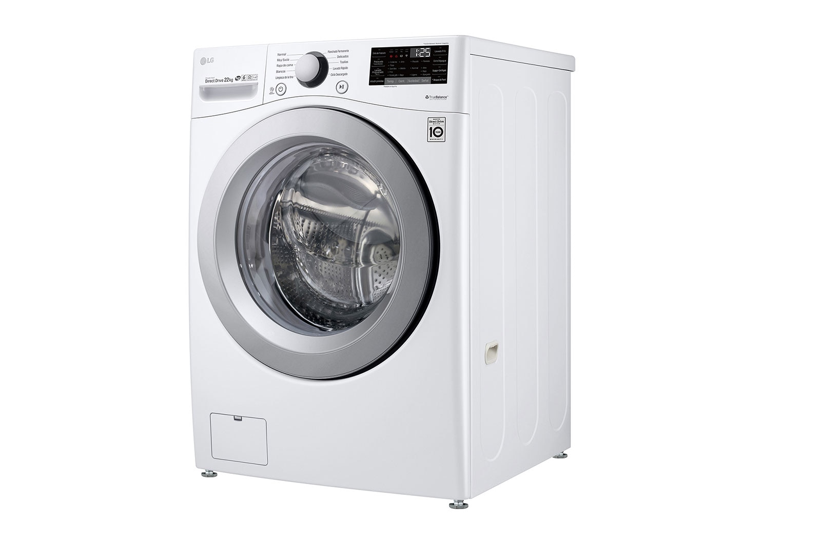 LG Lavadora Carga Frontal, 48lbs/22kg, 6MotionDD, Color Blanco, WM22WV26S