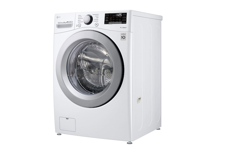 LG Lavadora Carga Frontal, 48lbs/22kg, 6MotionDD, Color Blanco, WM22WV26S