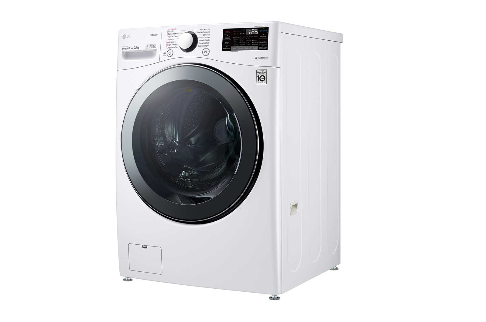 LG Lavadora Carga Frontal 22kg/48lbs  Victor 2, Color Blanco, WM22WV2S6B