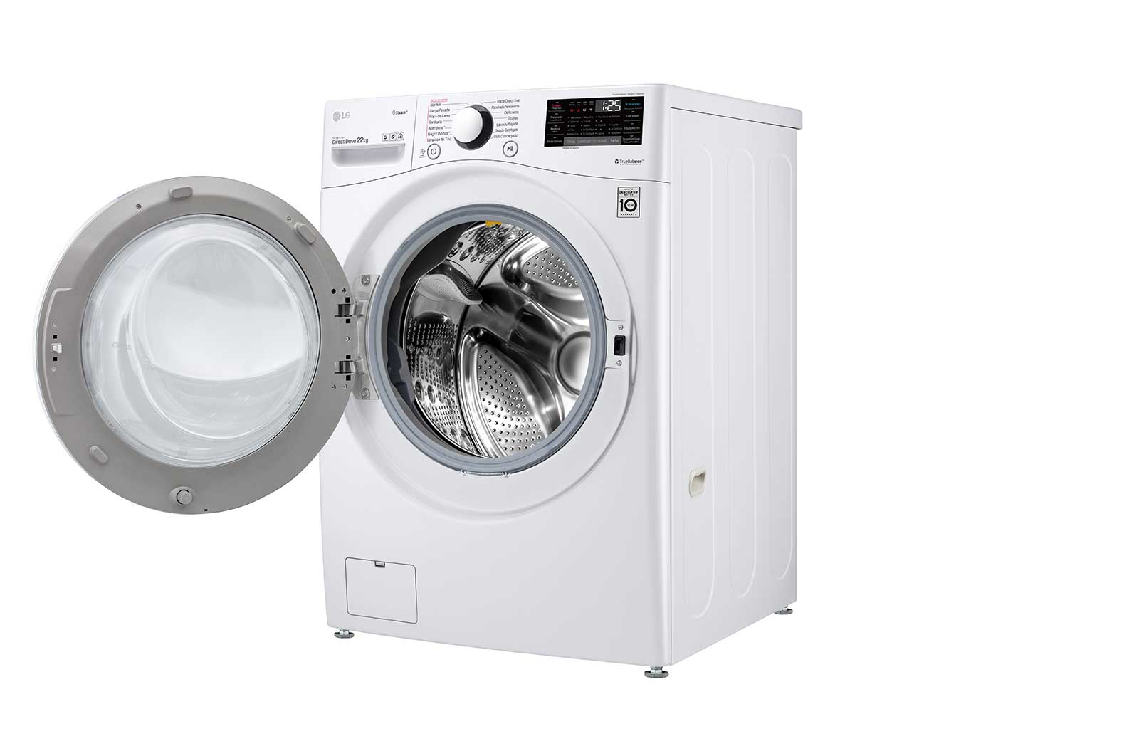 LG Lavadora Carga Frontal 22kg/48lbs  Victor 2, Color Blanco, WM22WV2S6B
