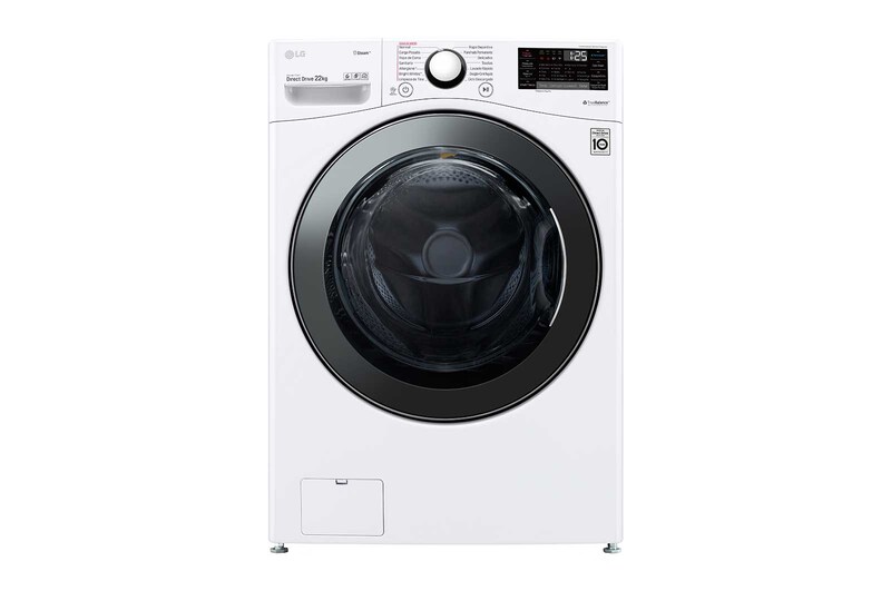 LG Lavadora Carga Frontal 22kg/48lbs  Victor 2, Color Blanco, WM22WV2S6B