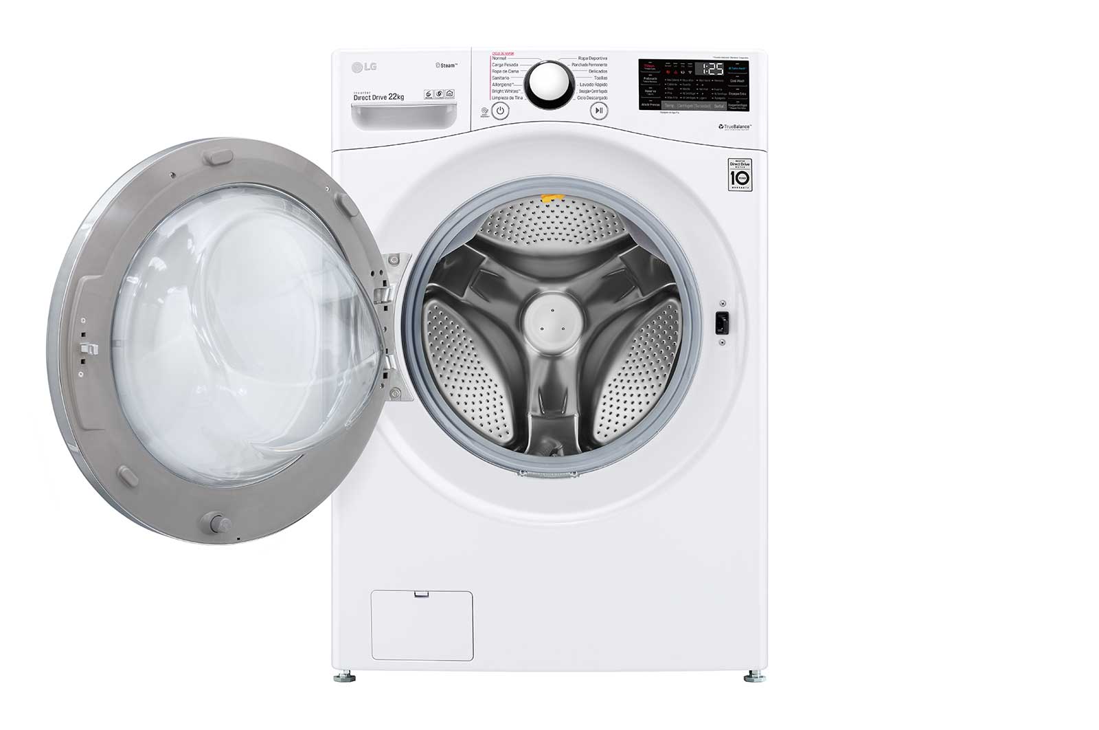 LG Lavadora Carga Frontal 22kg/48lbs  Victor 2, Color Blanco, WM22WV2S6B