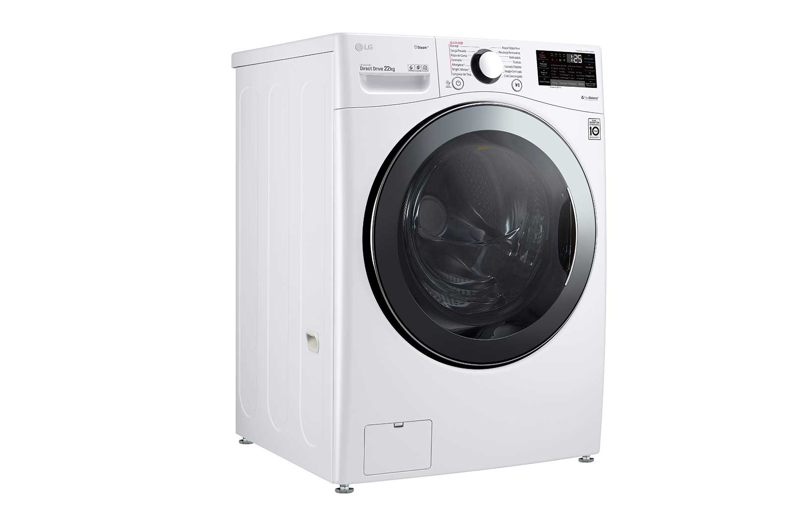 LG Lavadora Carga Frontal 22kg/48lbs  Victor 2, Color Blanco, WM22WV2S6B