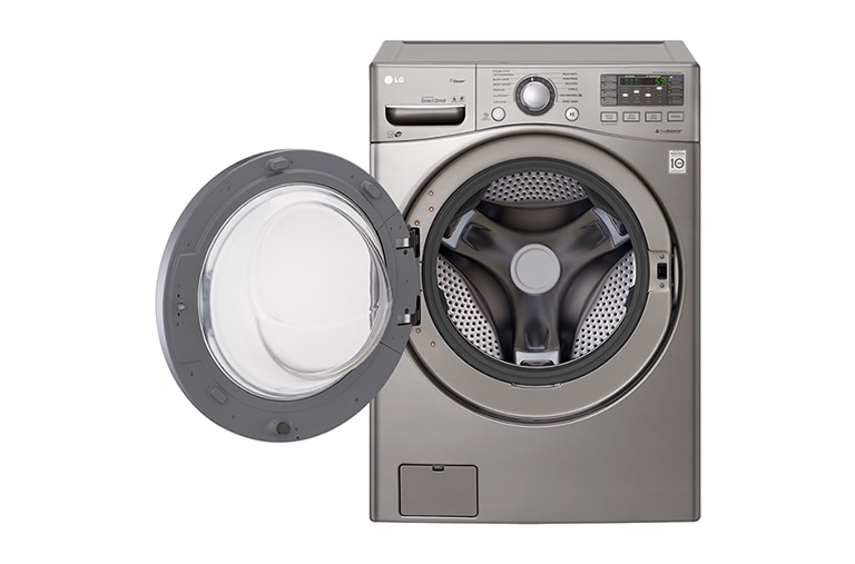 LG Lavadora Carga Frontal, 44lbs/20kg, 6MotionDD, TurboWash™, color Tipo Acero Inoxidable, WM3570HVA