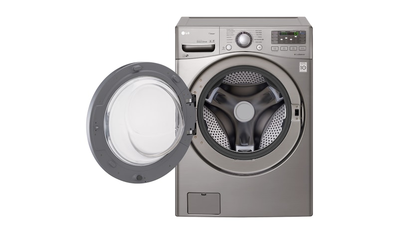LG Lavadora Carga Frontal, 44lbs/20kg, 6MotionDD, TurboWash™, color Tipo Acero Inoxidable, WM3570HVA