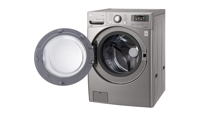 LG Lavadora Carga Frontal, 44lbs/20kg, 6MotionDD, TurboWash™, color Tipo Acero Inoxidable, WM3570HVA