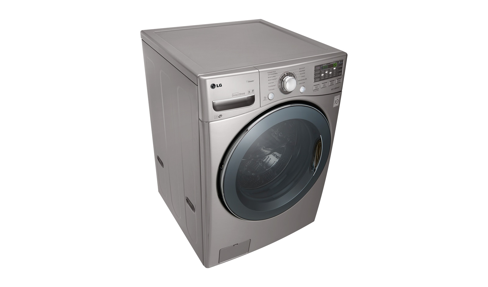 LG Lavadora Carga Frontal, 44lbs/20kg, 6MotionDD, TurboWash™, color Tipo Acero Inoxidable, WM3570HVA