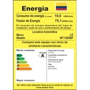 LG Lavadora Motor Smart Inverter 13Kg, Smart Motion+Turbo Drum™, Pre-lavado+Normal, Carga Superior, WT13DSBP