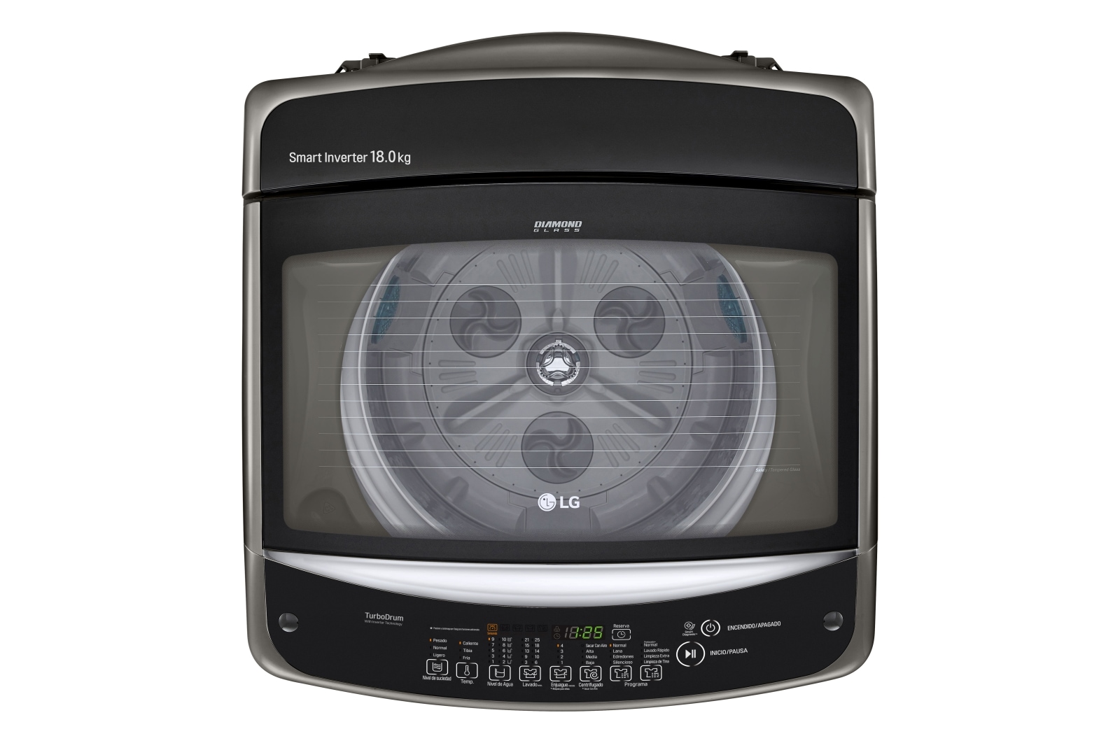 LG Lavadora de Carga Superior con motor Smart Inverter y capacidad total de 13 kilos/29lb, WT13VSB