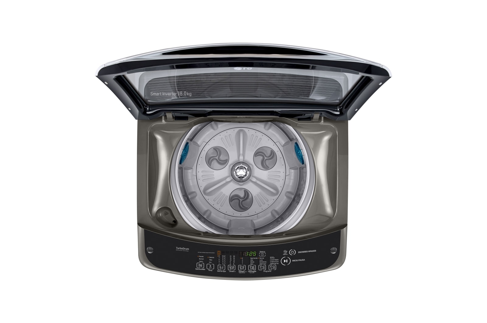 LG Lavadora de Carga Superior con motor Smart Inverter y capacidad total de 13 kilos/29lb, WT13VSB