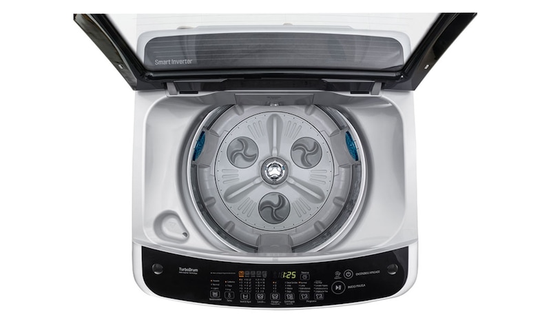 LG Lavadora LG Motor Smart Inverter, Smart Motion+Turbo Drum®, Pre-lavado+Normal, Carga Superior, 29lbs/13kg, color Gris, WT13WSB