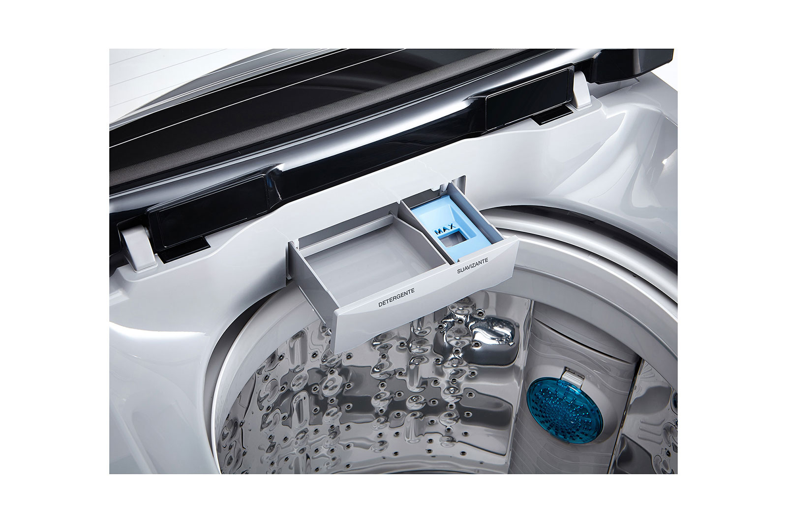 LG Lavadora LG Motor Smart Inverter, Smart Motion+Turbo Drum®, Pre-lavado+Normal, Carga Superior, 35lbs/16kg, color Gris, WT16DSB