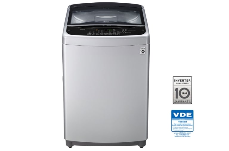LG Lavadora LG Motor Smart Inverter, Smart Motion+Turbo Drum®, Pre-lavado+Normal, Carga Superior, 37lbs/17kg, color Silver, WT17SSB