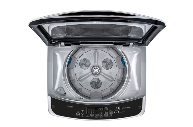 LG Lavadora LG Motor Smart Inverter, Smart Motion+Turbo Drum®, Pre-lavado+Normal, Carga Superior, 37lbs/17kg, color Silver, WT17SSB