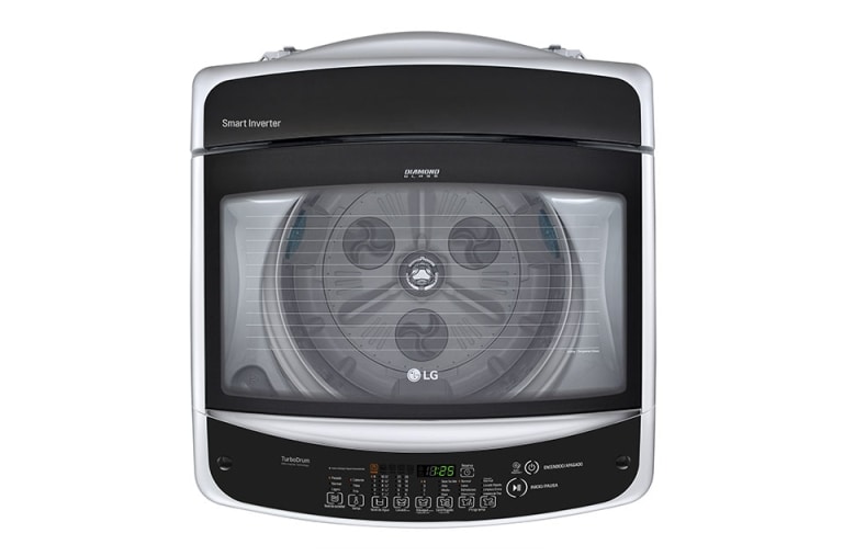 LG Lavadora LG Motor Smart Inverter, Smart Motion+Turbo Drum®, Pre-lavado+Normal, Carga Superior, 37lbs/17kg, color Silver, WT17SSB