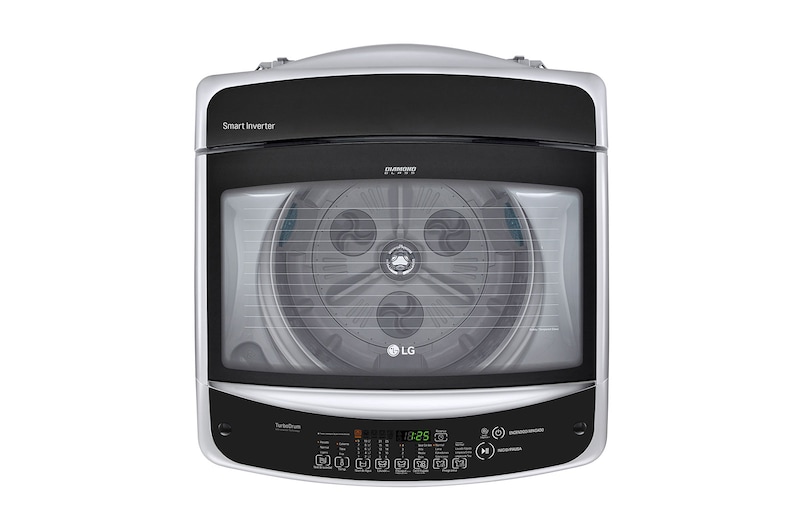 LG Lavadora LG Motor Smart Inverter, Smart Motion+Turbo Drum®, Pre-lavado+Normal, Carga Superior, 40lbs/18kg, color Gris , WT18DSB