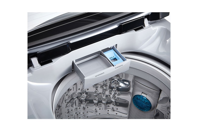 LG Lavadora LG Motor Smart Inverter, Smart Motion+Turbo Drum®, Pre-lavado+Normal, Carga Superior, 40lbs/18kg, color Gris , WT18DSB