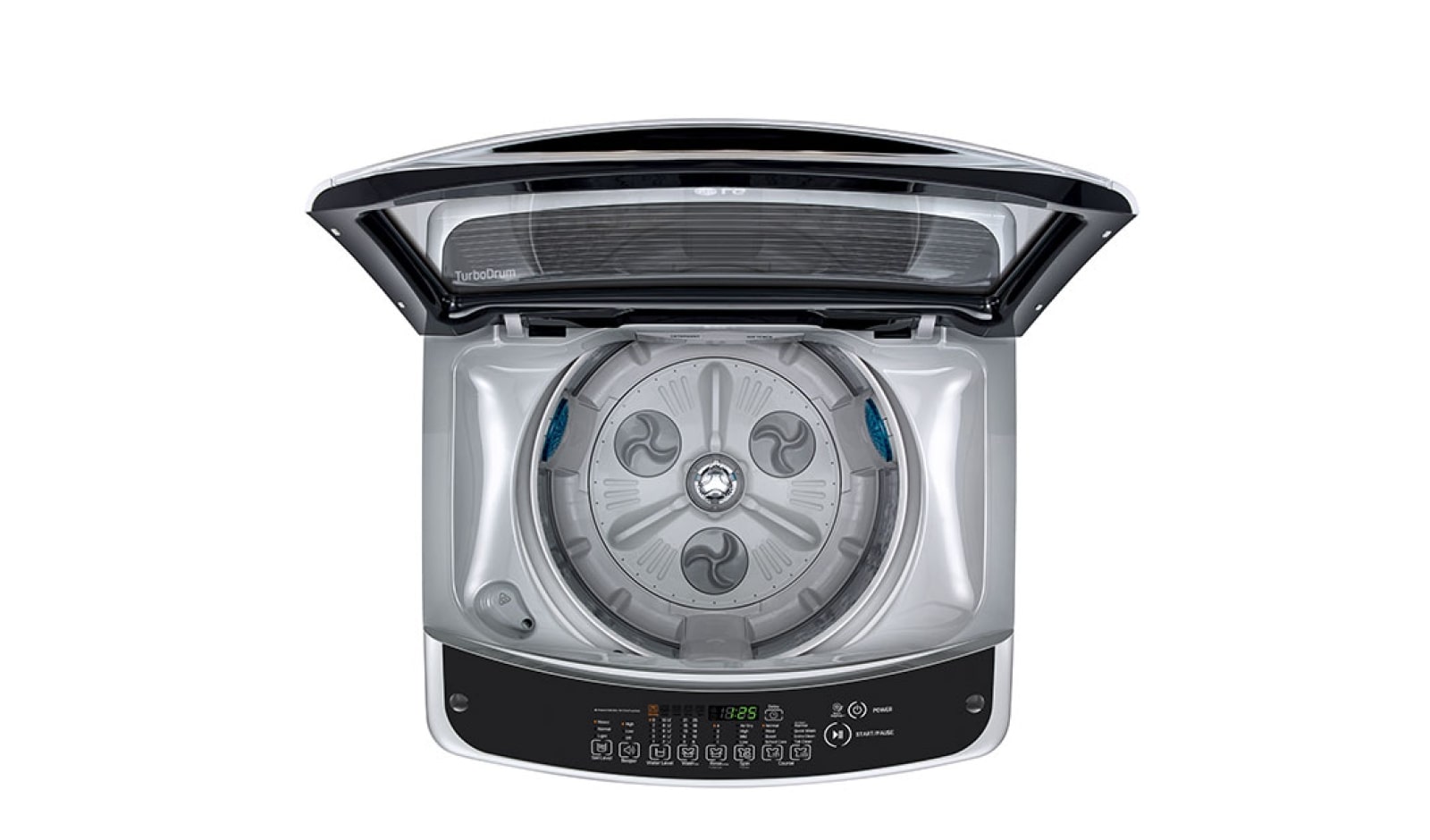 LG Lavadora LG Turbo Drum®, Auto Pre-lavado, Carga Superior, 40lbs/18kg, color Plateado, WT18SS
