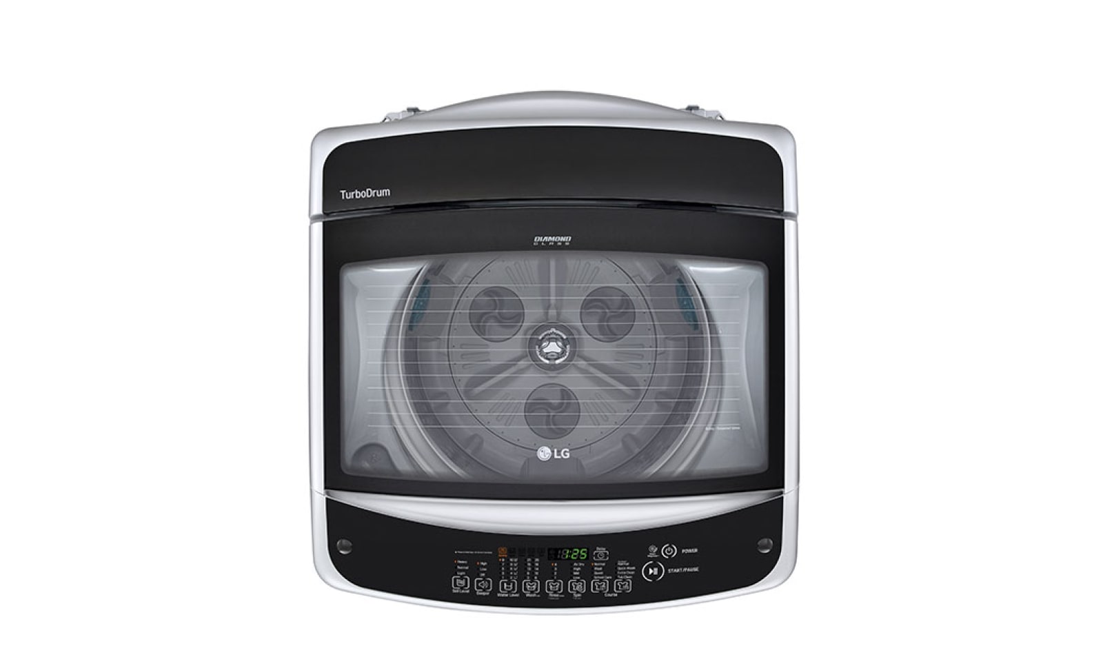 LG Lavadora LG Turbo Drum®, Auto Pre-lavado, Carga Superior, 40lbs/18kg, color Plateado, WT18SS