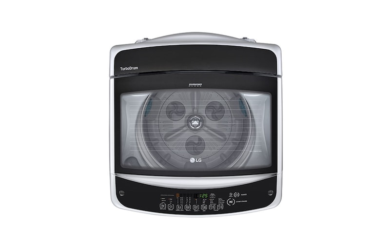 LG Lavadora LG Turbo Drum®, Auto Pre-lavado, Carga Superior, 40lbs/18kg, color Plateado, WT18SS