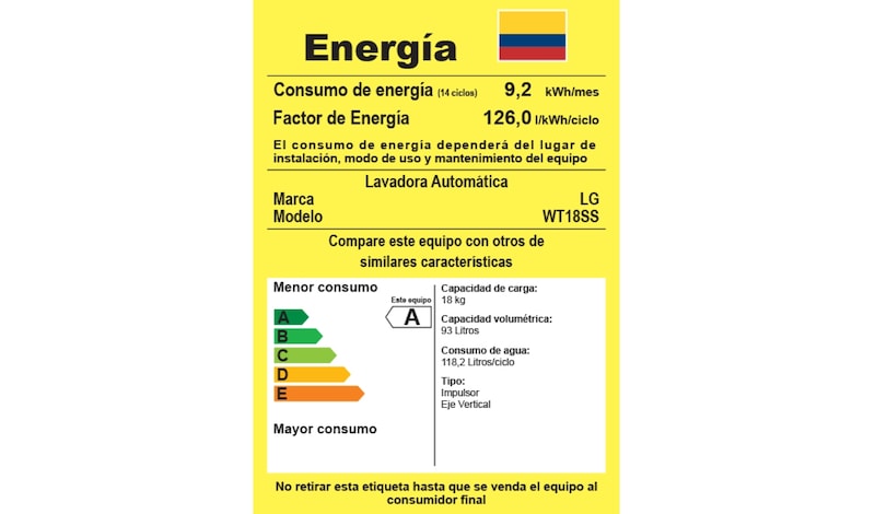LG Lavadora LG Turbo Drum®, Auto Pre-lavado, Carga Superior, 40lbs/18kg, color Plateado, WT18SS