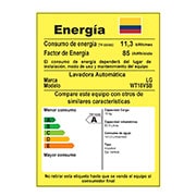LG Lavadora de Carga Superior con motor Smart Inverter y capacidad total de 18 kilos, WT18VSB