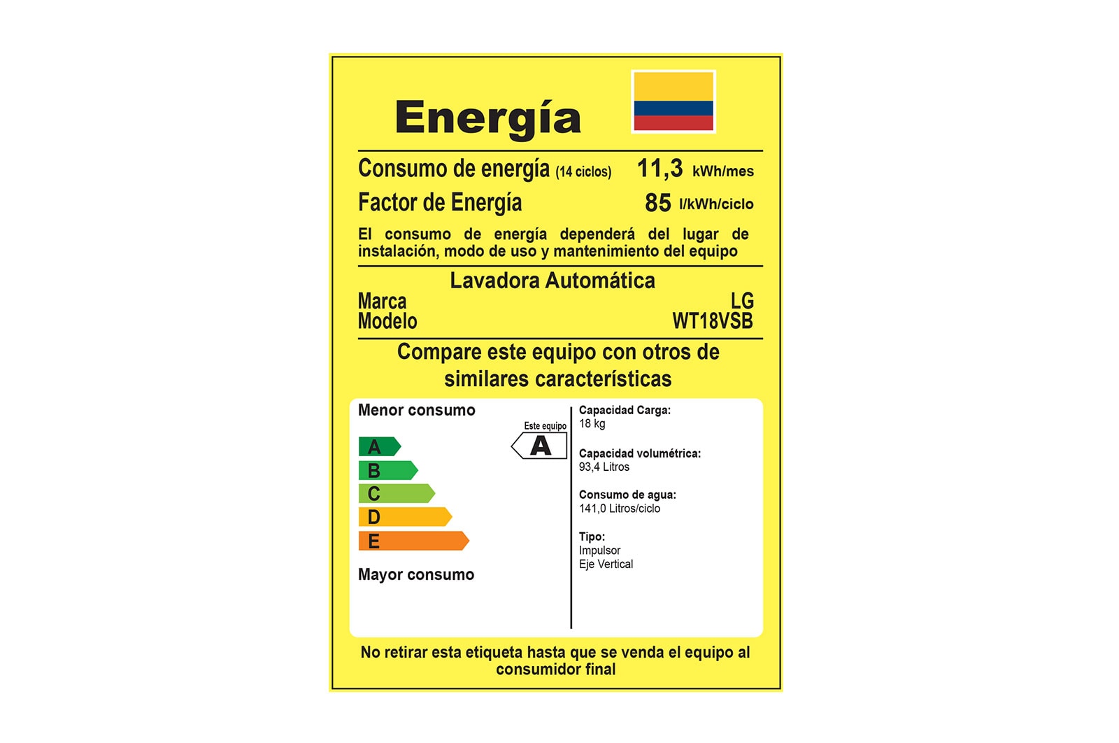 LG Lavadora de Carga Superior con motor Smart Inverter y capacidad total de 18 kilos, WT18VSB